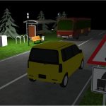 DIALux-Simulation Bushaltestelle